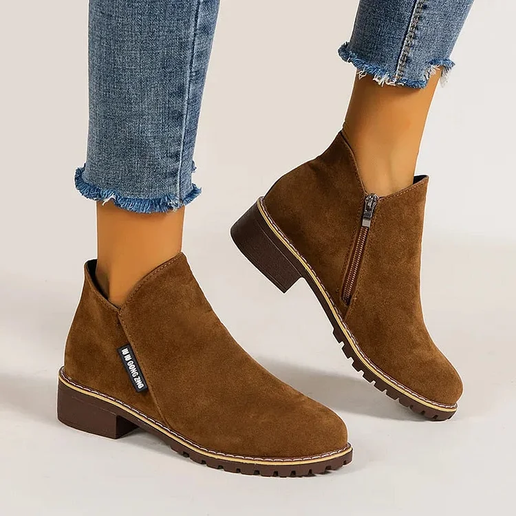 Orthopedic Women Ankle Boots Arch Support Warm Suede Chic Designed