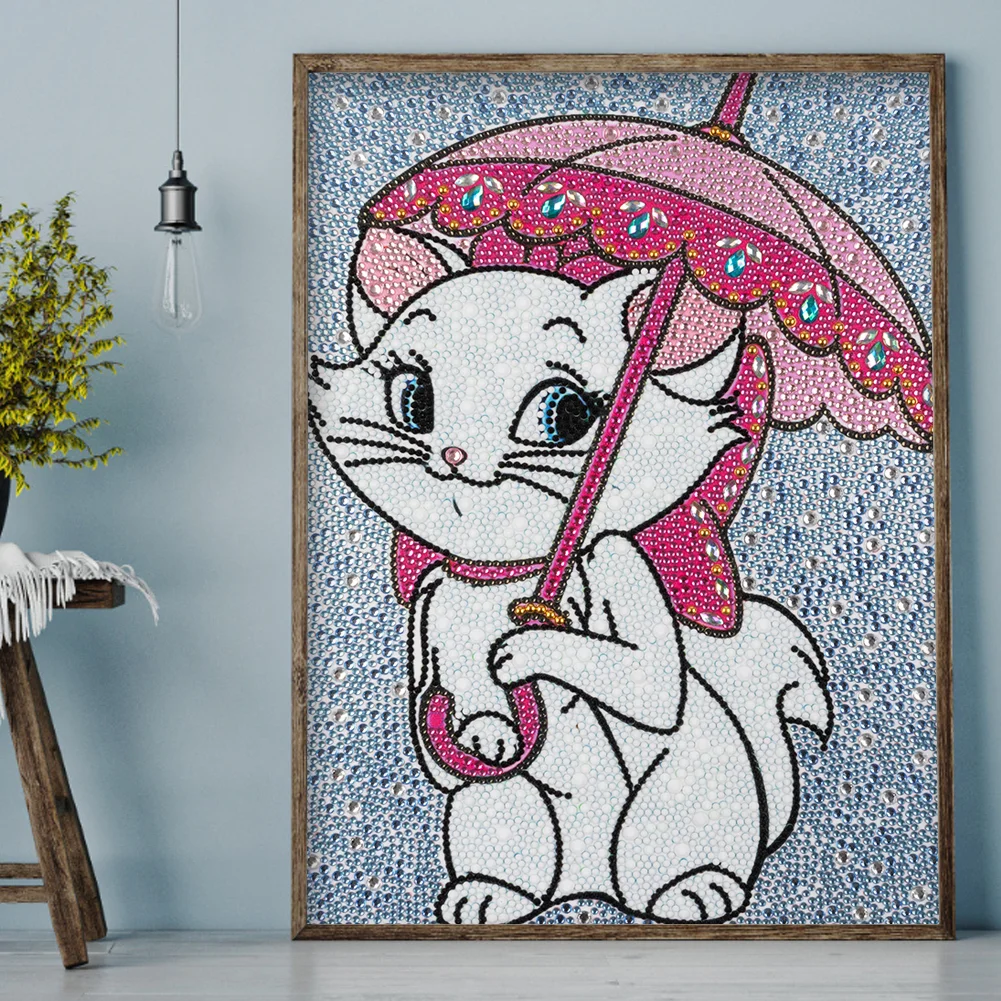 Diamond Painting - Full Crystal Rhinestone - Marie Cat(30*40cm)