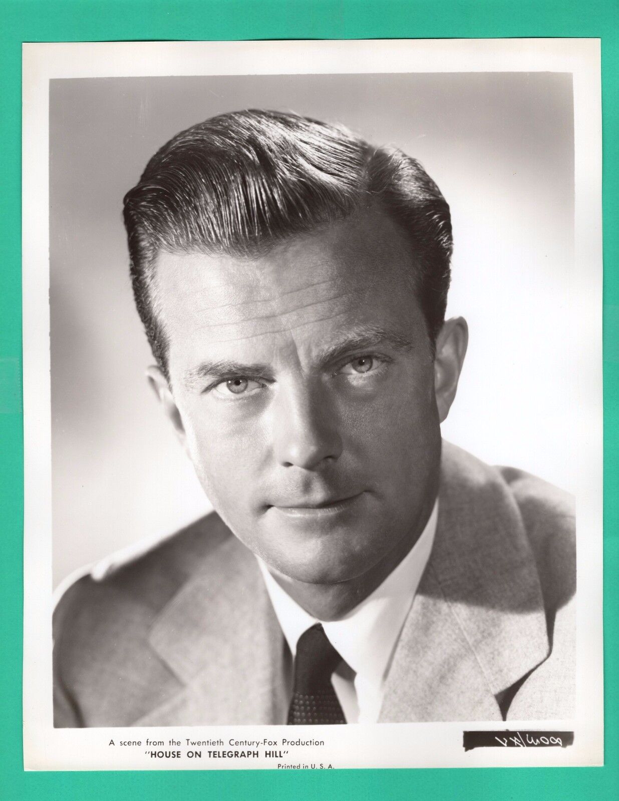 WILLIAM LUNDIGAN Movie Star Promo 1940's Photo Poster painting HOUSE ON TELEGRAPH HILL 8x10