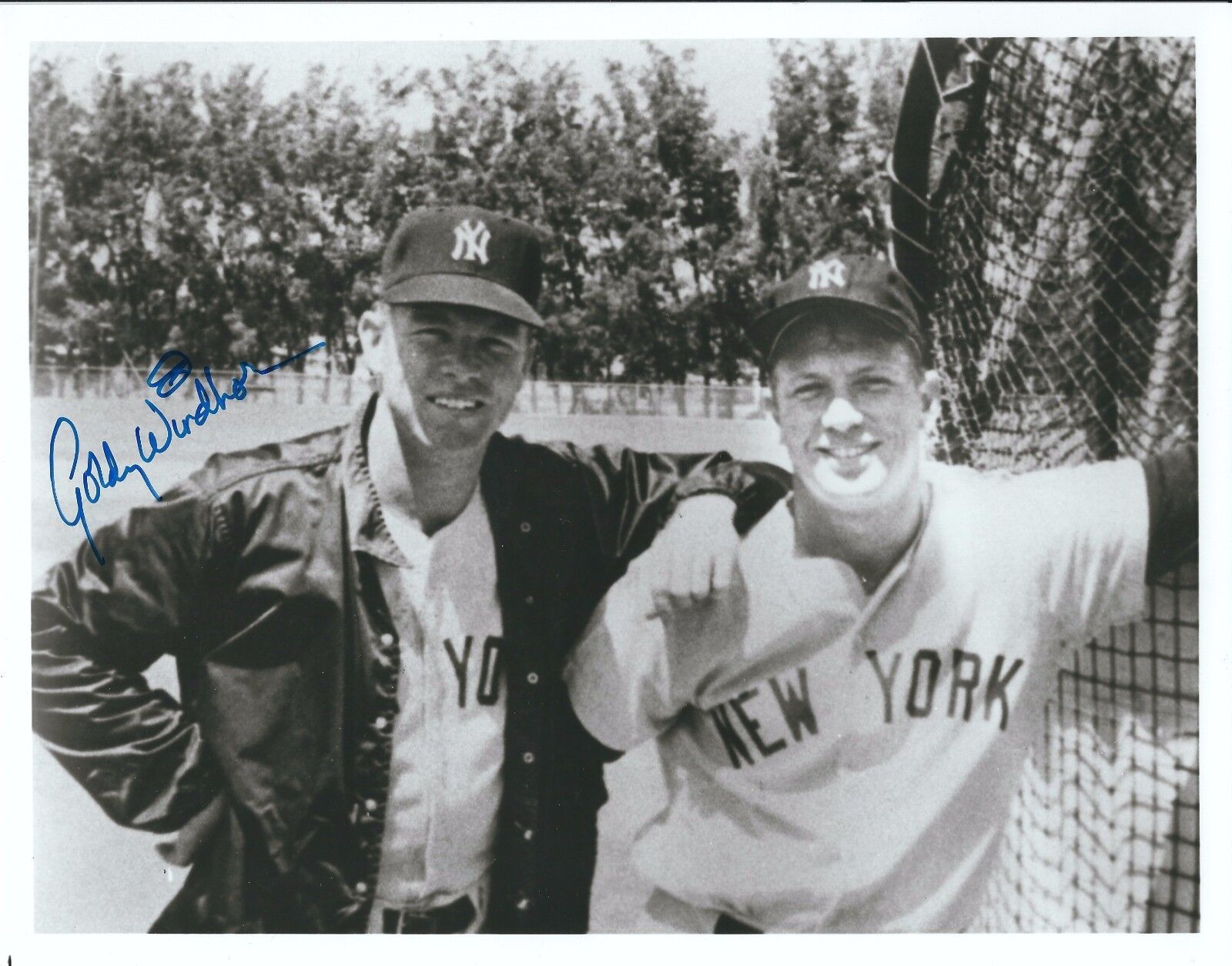 Signed 8x10 GORDY WINDHORN New York Yankees Photo Poster painting - COA