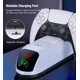 DinoFire PS5 Charger Station with LED Indicators, PS5 Controller Charger for Dual Fast Charging & AC Adapter