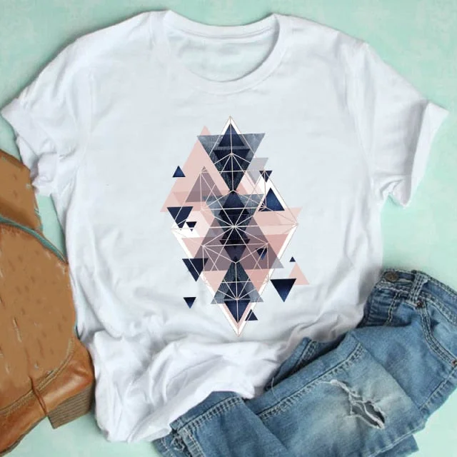 Casual Style Fashion Clothes Print Tshirt