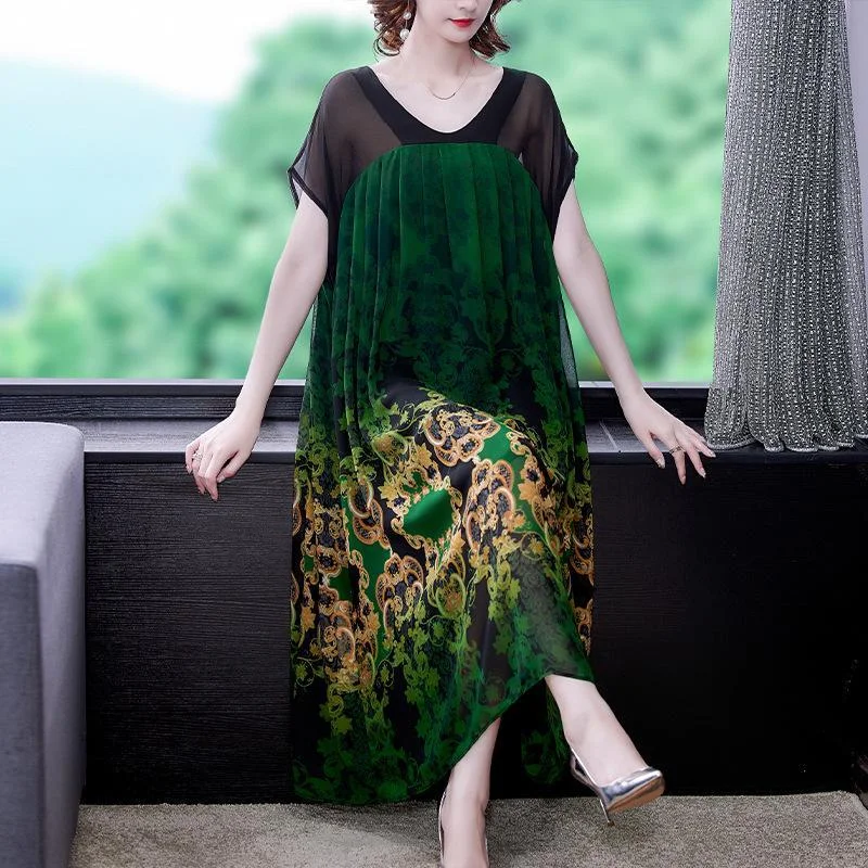 Summer elegant chiffon loose dress