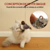 Jouet interactif en peluche d'oiseau simul&eacute; pour chat avec son d'oiseau