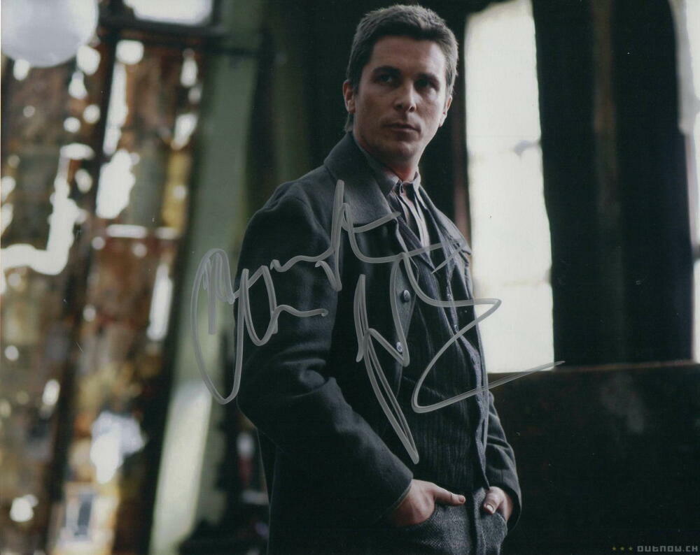 CHRISTIAN BALE SIGNED AUTOGRAPH 8X10 Photo Poster painting - NOLAN 'S BATMAN, DARK KNIGHT RISES