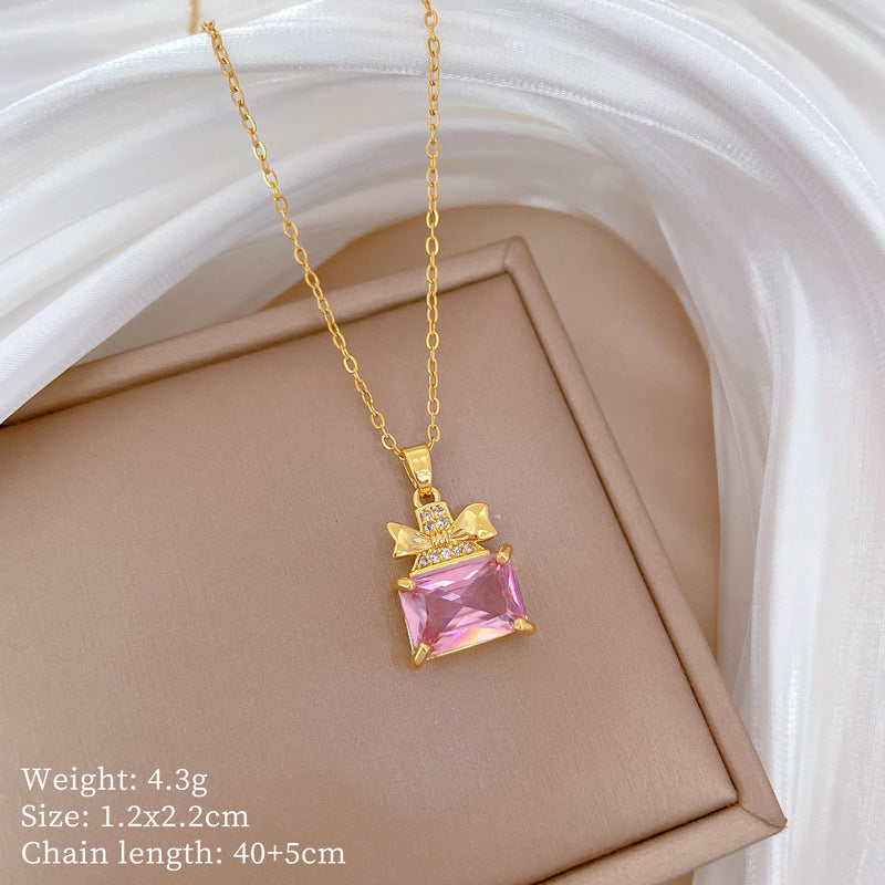 Korean Cosmos Geometric Titanium Steel Electroplating Earrings