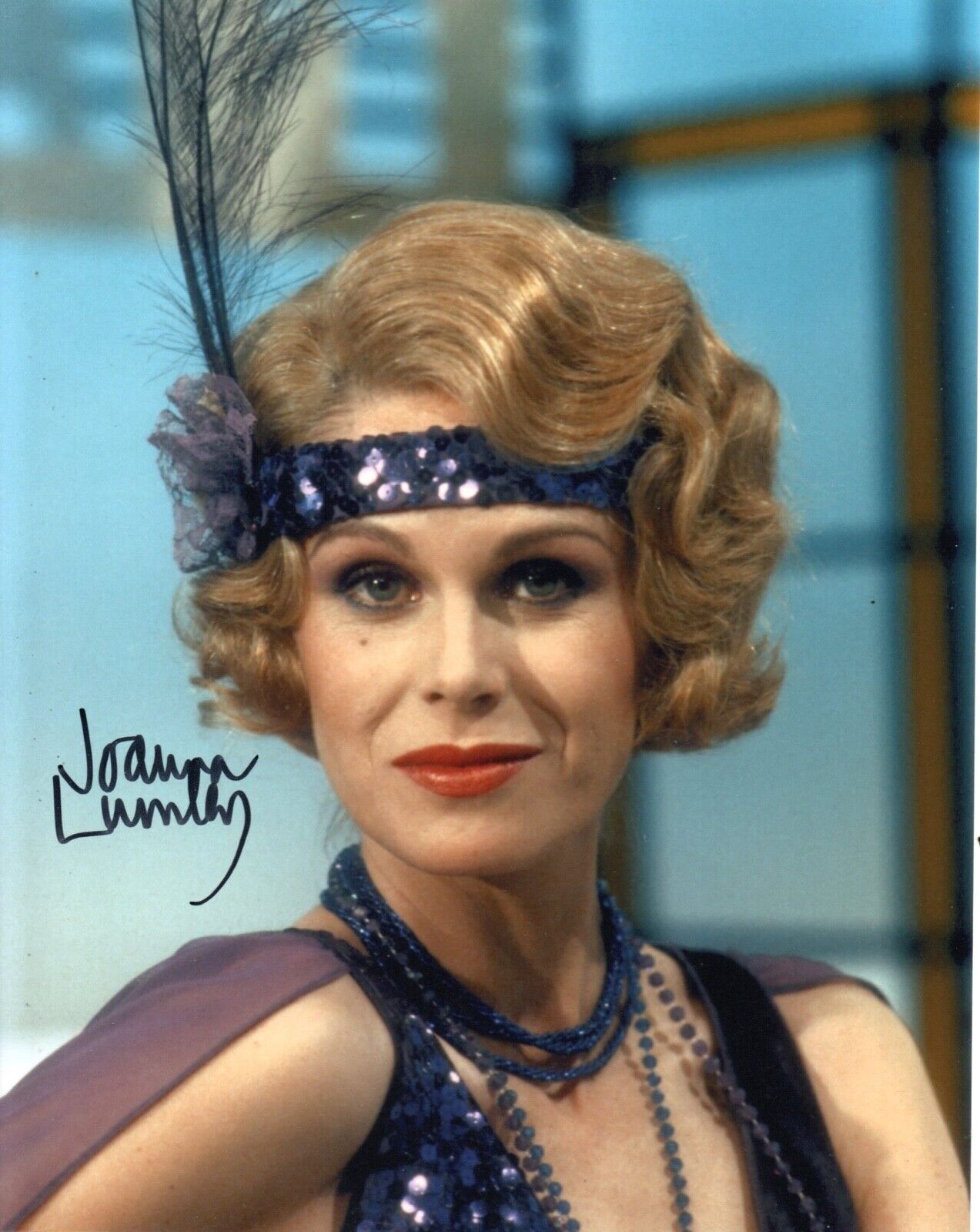 JOANNA LUMLEY HAND SIGNED 10X8 Photo Poster painting AVENGERS AB FAB SAPHIRE STEEL PINK PANTHER