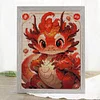 Dragon - 14CT Stamped Cross Stitch 32*43cm/12.6*16.93in