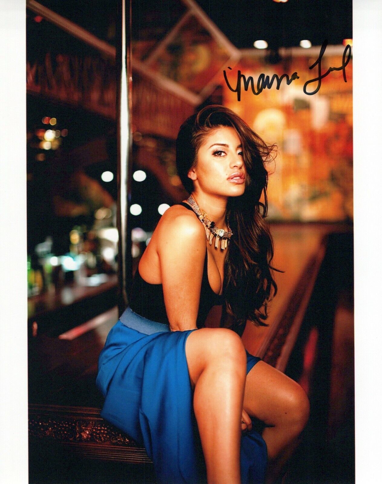 Mayra Leal glamour shot autographed Photo Poster painting signed 8x10 #25