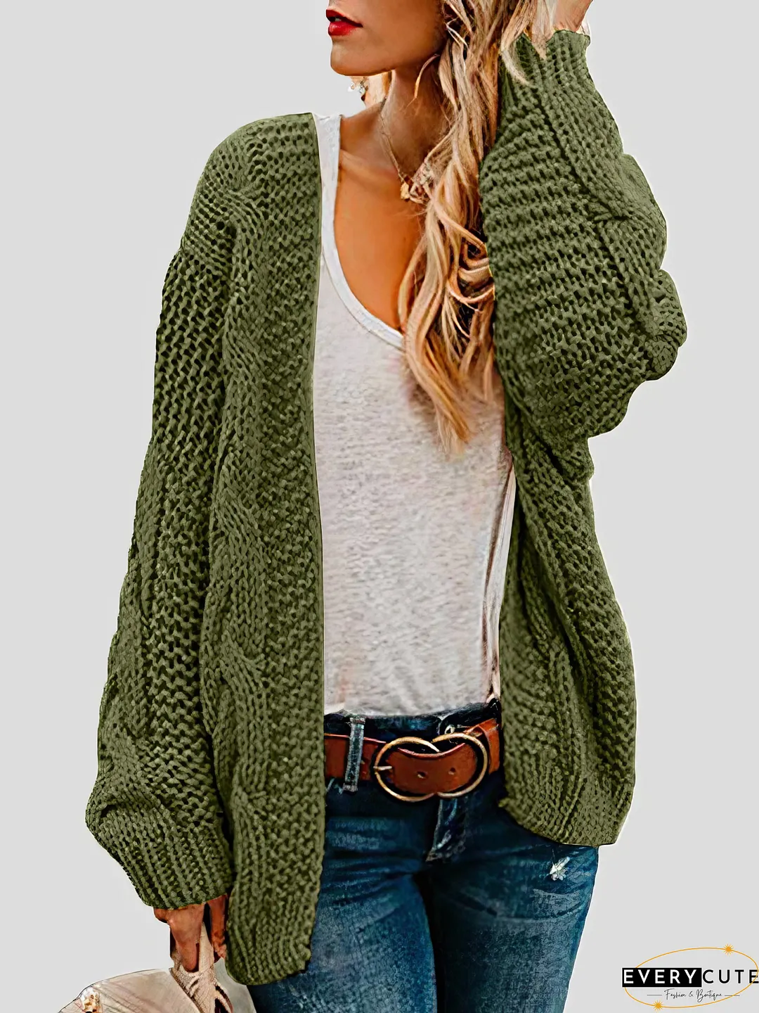 Hollow Out Knit Cardigan