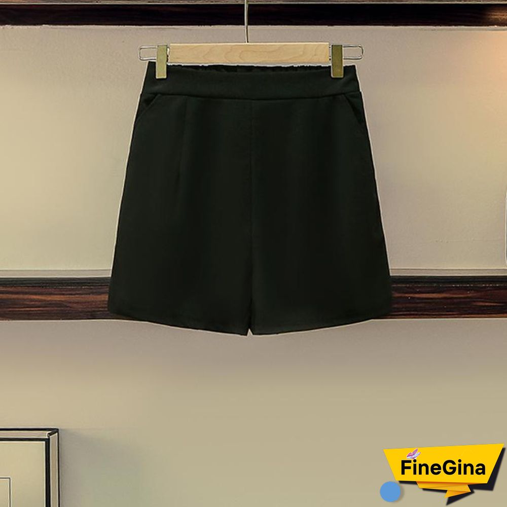 Embroidery Lapel Tee+Wild Shorts P11424