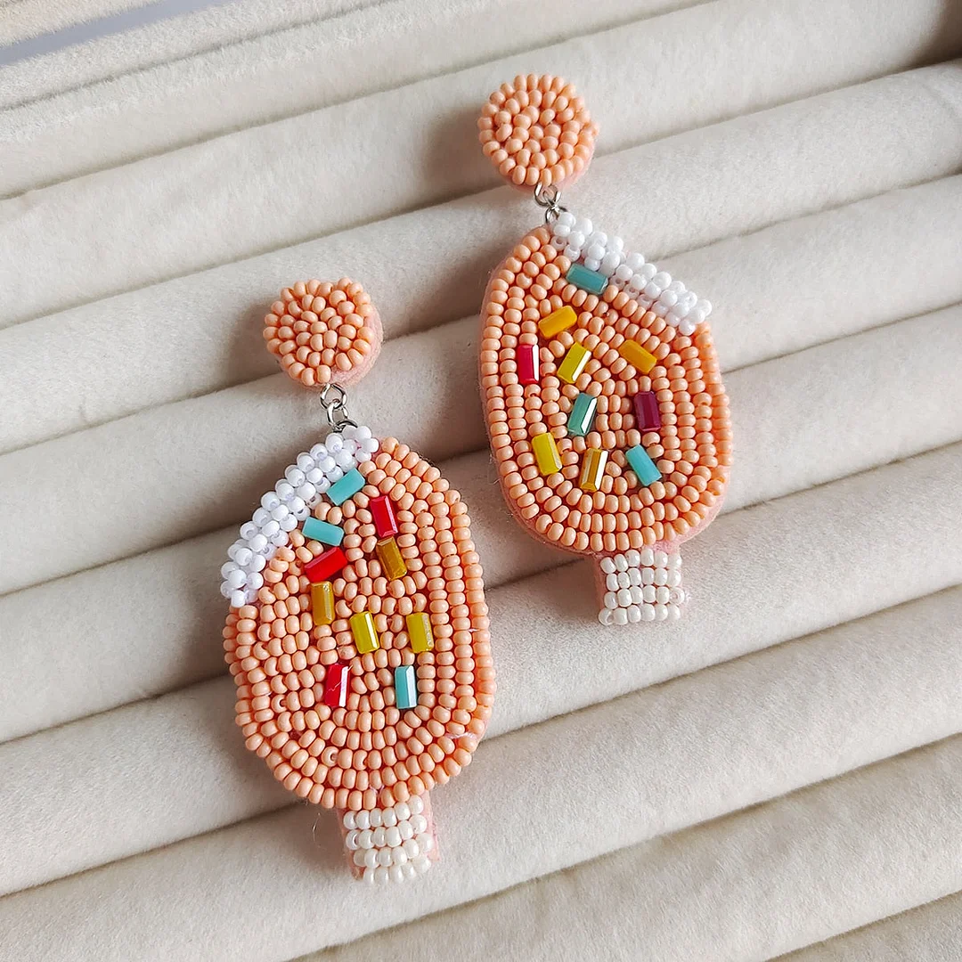 Dvacaman Boho Statement Big Leaf Drop Earrings 2022 for Women Fashion Vintage Irregular Yellow Green Long Beads Earrings Jewelry