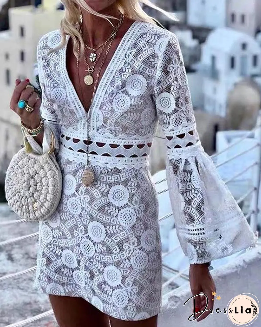 Standout Style Lace Mini Dress