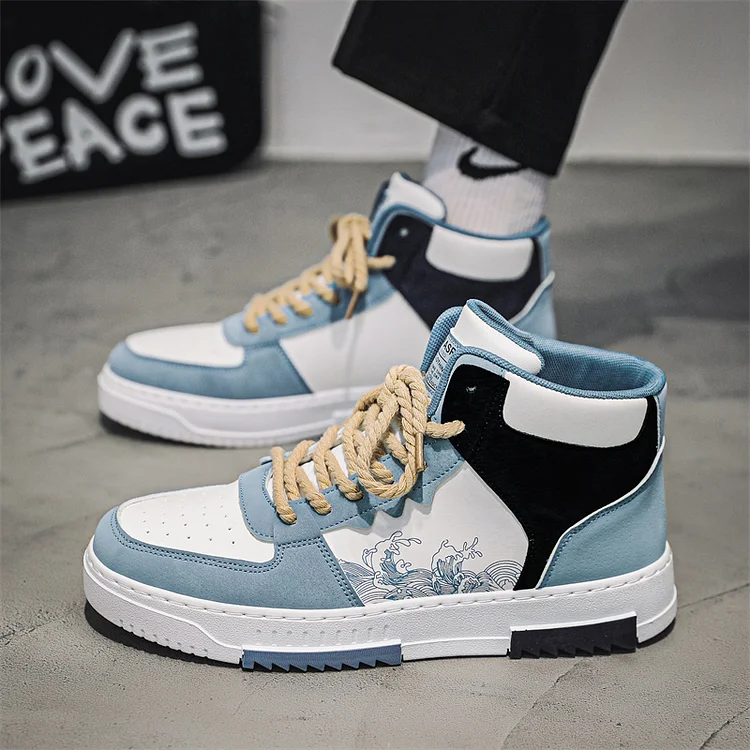 Gaopinlv High Top Men Shoes Summer Sneakers Casual Leather Fashion Tennis Outdoor Sports Skateboard Hiking Platform Designer Luxury