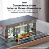 1:64 Simulation Convenience Store Street Scene Parking Lot