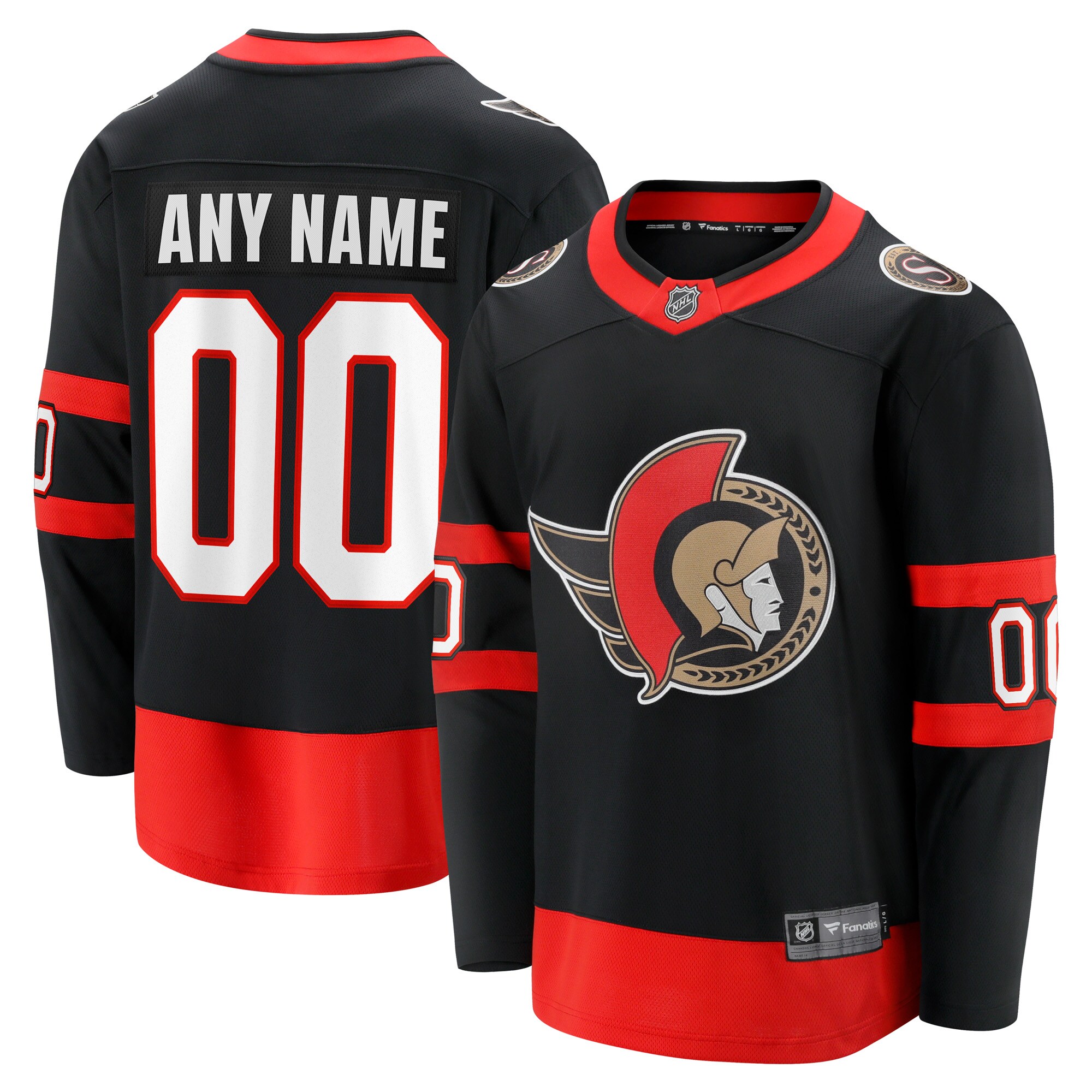 Ottawa Senators Fanatics Home Custom Breakaway Jersey – Black mysite