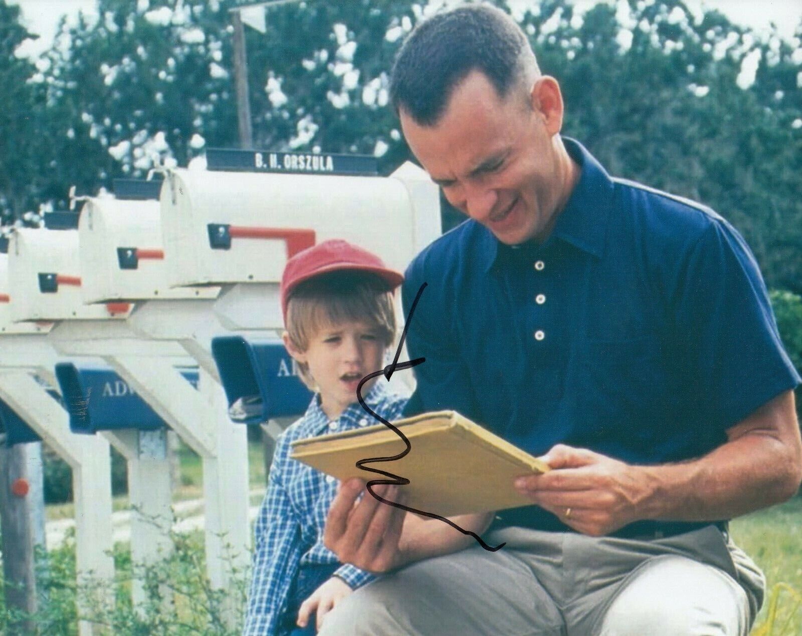 HALEY JOEL OSMENT signed (FORREST GUMP) Movie 8X10 Photo Poster painting Forrest Junior W/COA #2