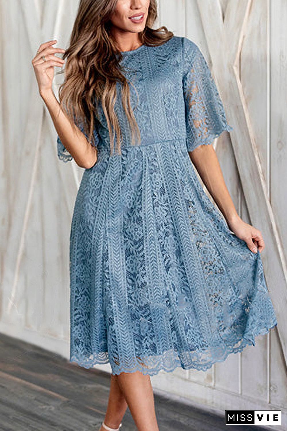 Promise In My Heart Lace Midi Dress