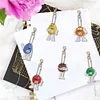 6pcs/set DIY Diamond Painting Chocolate Bean Keychains Kit