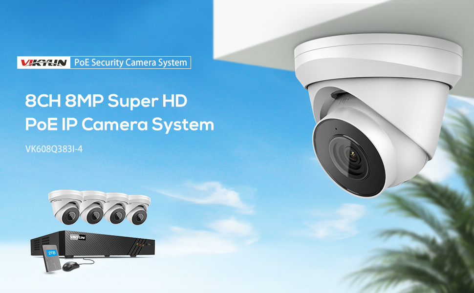 8CH 8MP Super HD PoE IP Camera System