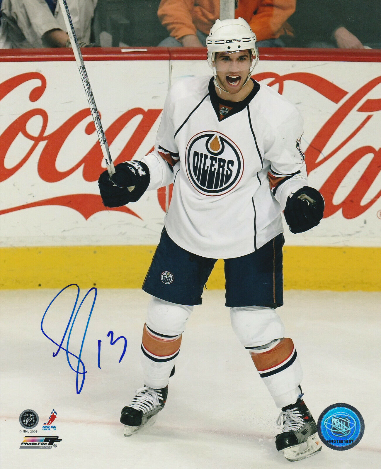 ANDREW COGLIANO SIGNED EDMONTON OILERS 8x10 Photo Poster painting #5 Autograph