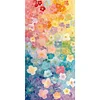 Bunte Blumen - runder Bohrer Diamantmalerei - 45*85cm (gro&szlig;e Gr&ouml;&szlig;e partieller Bauchbohrer)