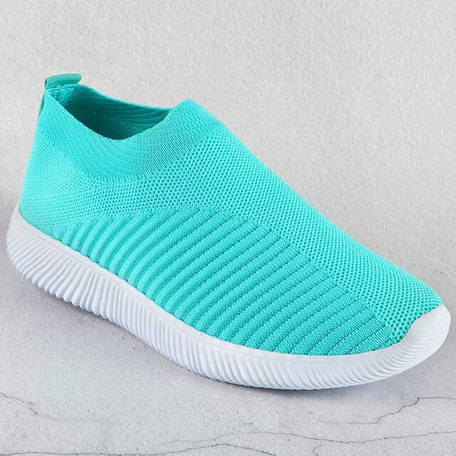 UEONG Sneakers for Women Vulcanized Shoes Slip on Casual Shoes Air Mesh Socks Shoes Soft Flat Womens Sneakers Zapatillas Mujer