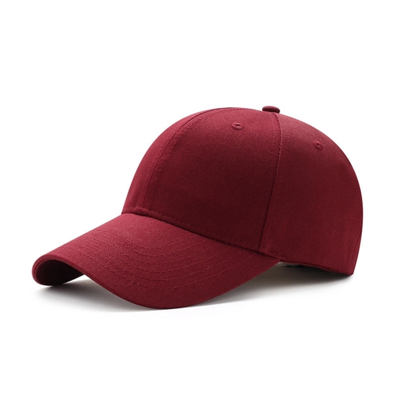 Unisex Minimalist Solid Color Curved Eaves Baseball Cap