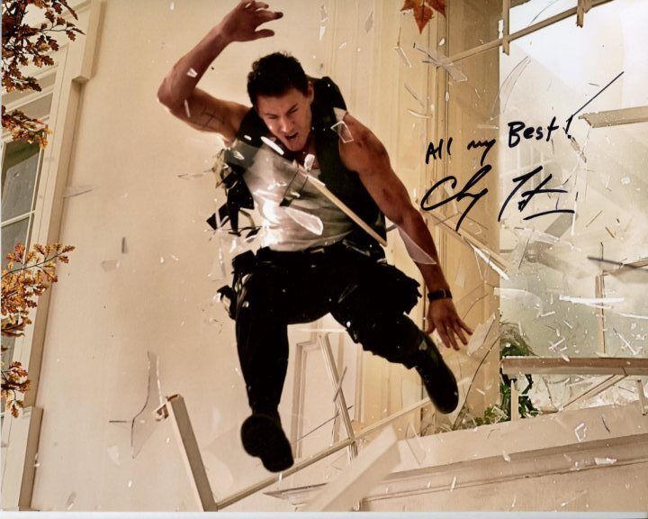 CHANNING TATUM Signed Autographed WHITE HOUSE DOWN CALE Photo Poster painting