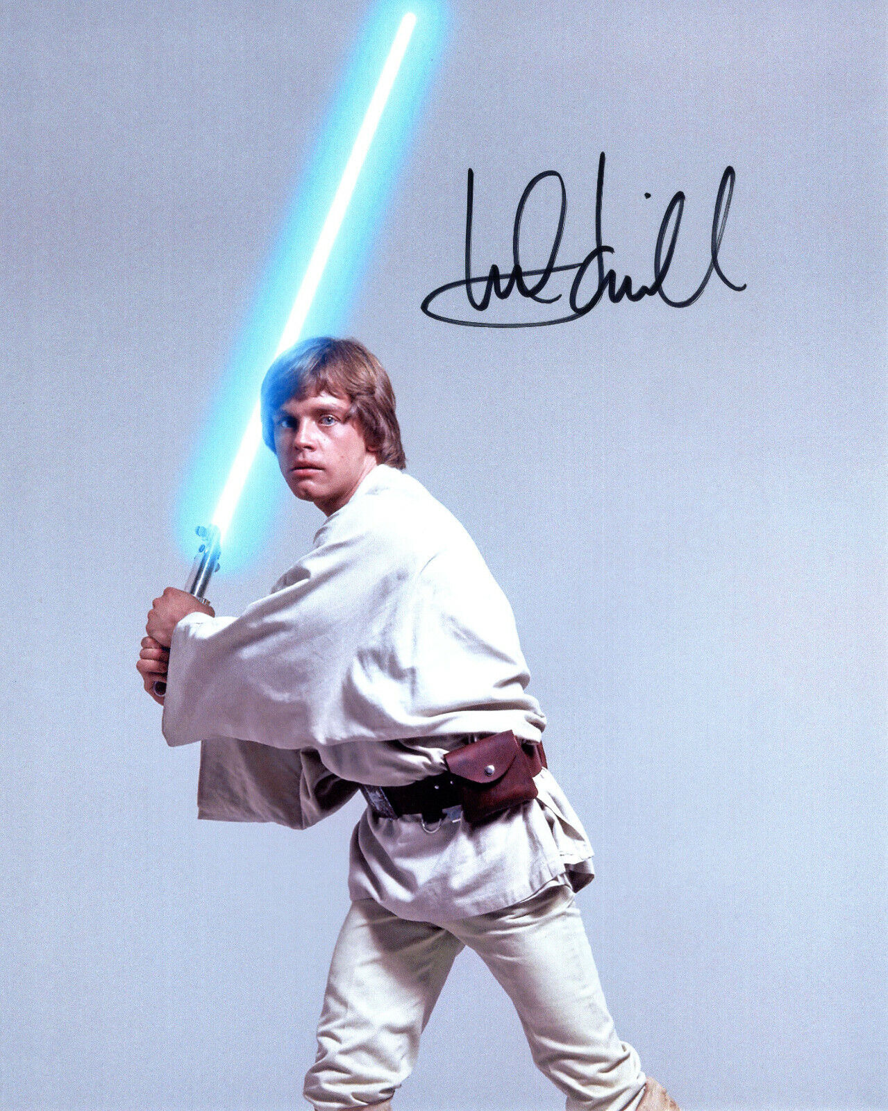 Original Signed Photo Poster painting of Mark Hamill 10x8 + COA