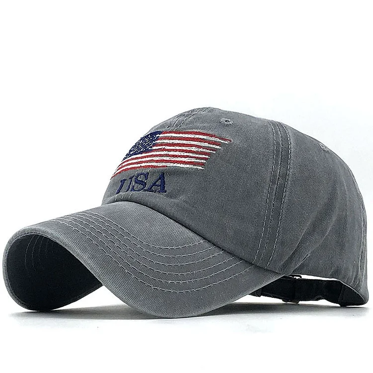 USA Flag Camouflage Fitted Hats Baseball Caps at Hiphopee