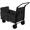 2-in-1 Wagons Carts Foldable 440lbs Capacity Folding Chair Cart with All-Terrain Wheels Beach Wagon for  Sports Garden Camping