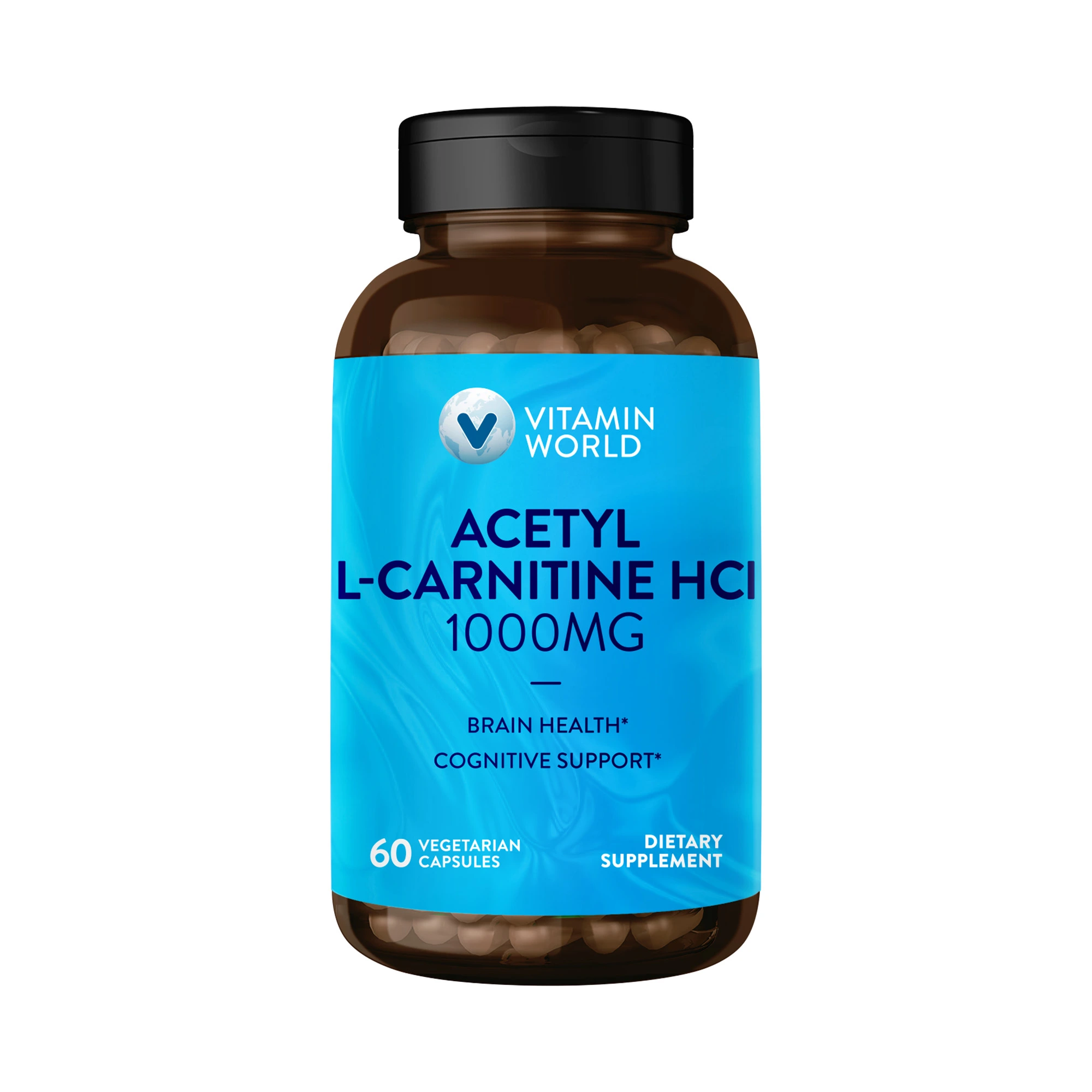 Acetyl L-Carnitine 1000 mg. - 60 Capsules - Brain Health and Cognitive Support
