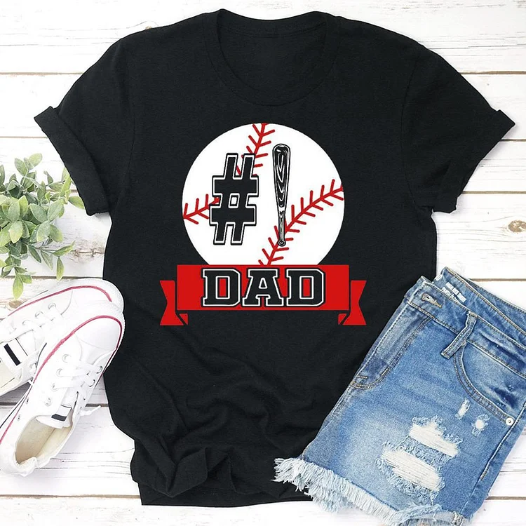 Father's day Baseball  T-shirt Tee - 01154-Annaletters