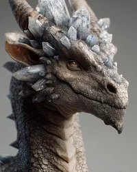 Crystal Horn Dragon - Diamond Painting