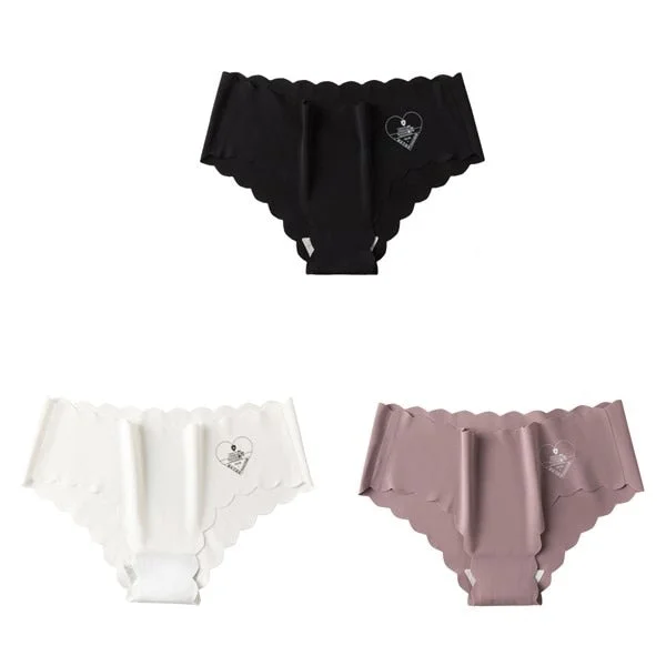 3pcs/lot Sexy Panties For Women Briefs Set Seamless Lingerie Solid Mid-Waist Cotton Panty Female Underpants Underwear Intimates