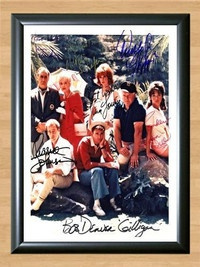 Gilligan's Island Cast Signed Autographed Photo Poster painting Poster Print Memorabilia A2 Size 16.5x23.4