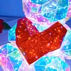 LED Love Bear Colorful Luminous Prism Christmas Indoor Decoration Night Light