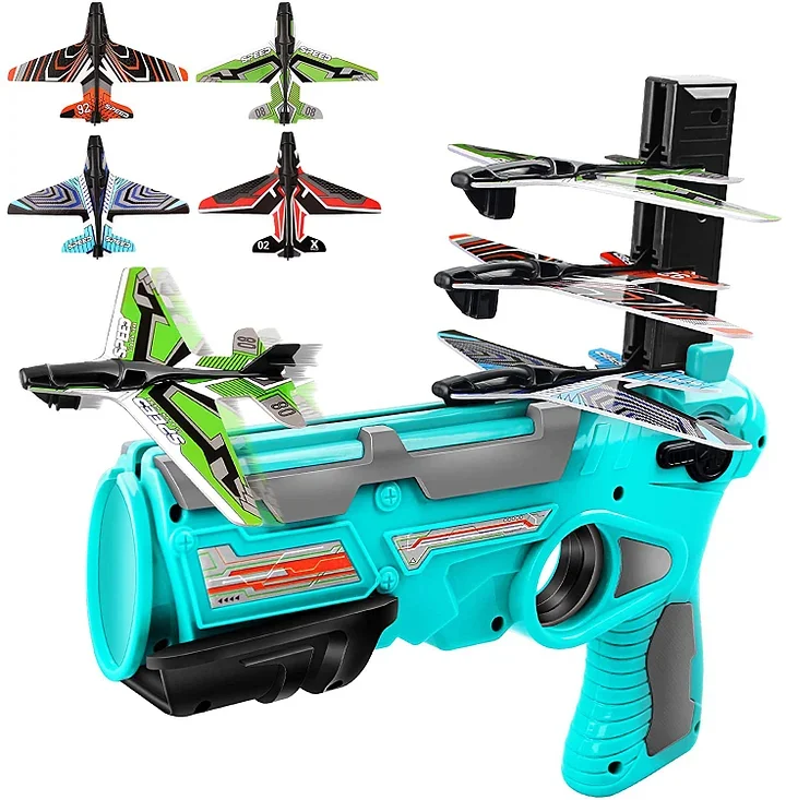 Airplane Launcher Toy Gun With Foam Glider - tree - Codlins