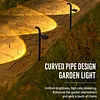 Solar Pathway Lights Decorative Path Light Solar Powered Outdoor Landscape Lighting for Driveway Lawn Patio Garden Yard