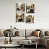 (4-Pack)Retro Girl-Full Round Diamond Painting 30*30CM