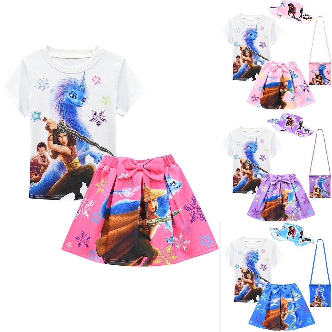Raya and the Last Dragon Princess Suit Dress Anime Princess Suit Dress Kids-Pajamasbuy