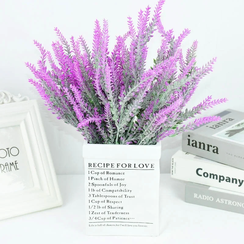 1Bouquet Romantic Provence Lavender Artificial Flowers Wedding Home Garden Decorations Christmas High Quality Fake Plant Flower