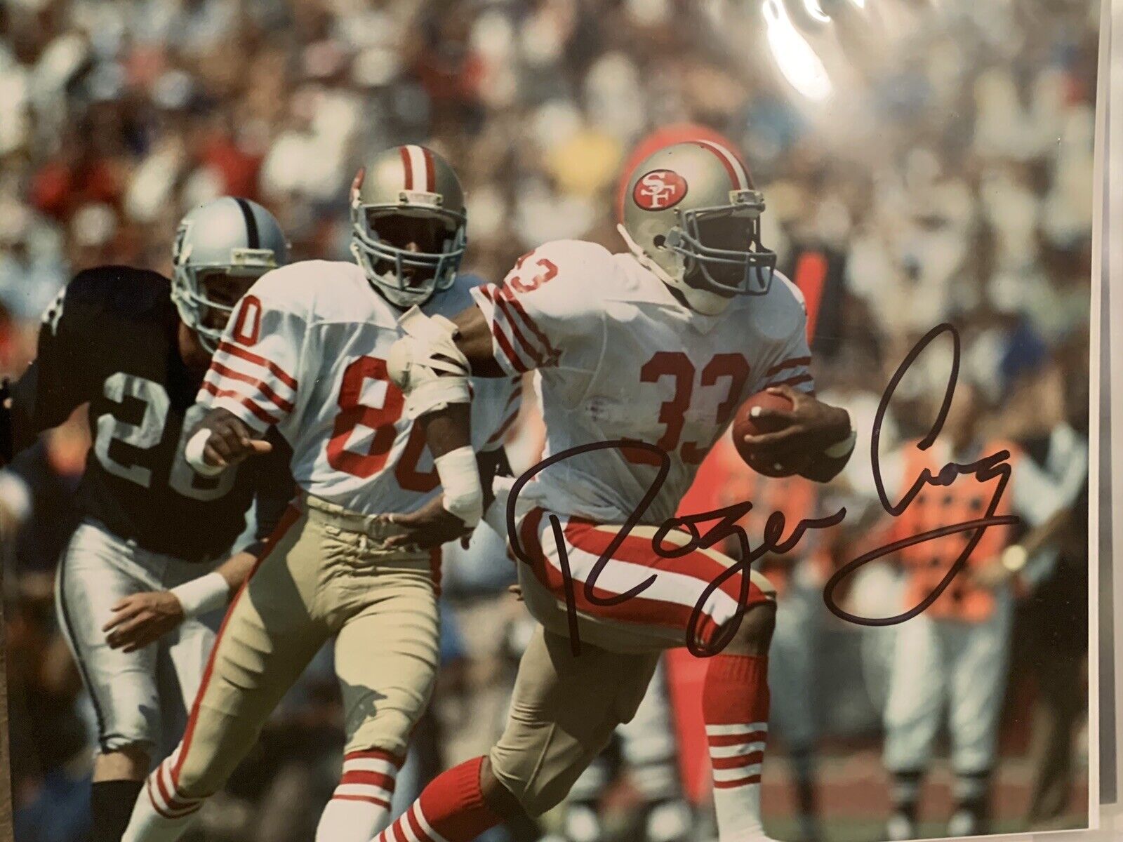 Roger Craig Signed Auto 8x10 Pic Photo Poster painting Niners Raiders