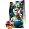 Diamond Painting-DIY Full Round Drill Wings Cat(40x60cm)