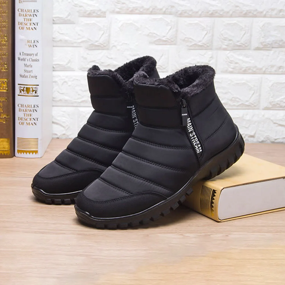 Smiledeer Winter men's thick and warm snow boots