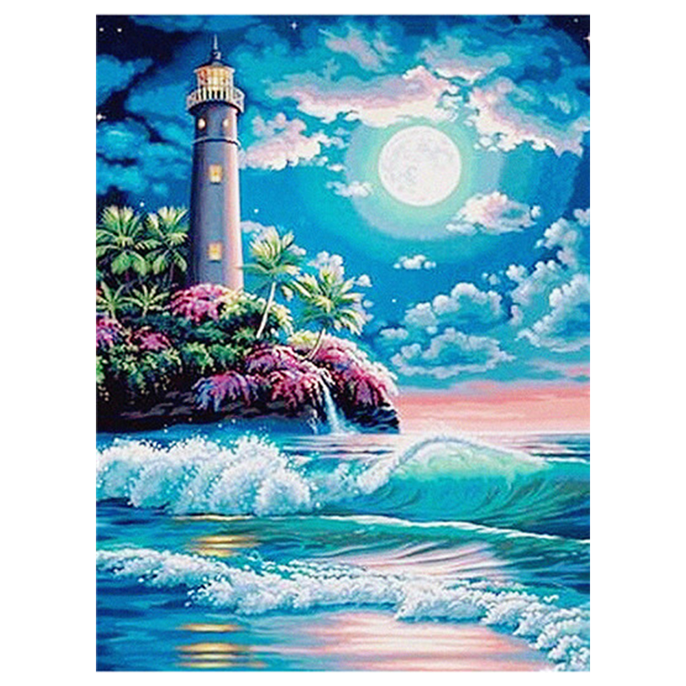 

40*50CM - Watchtower - Square Drill Diamond Painting, 501 Original
