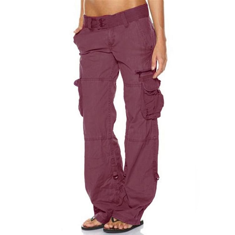 womens multi pocket pants