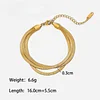 Chic Golden Stainless Steel Pearl Zircon Bracelets