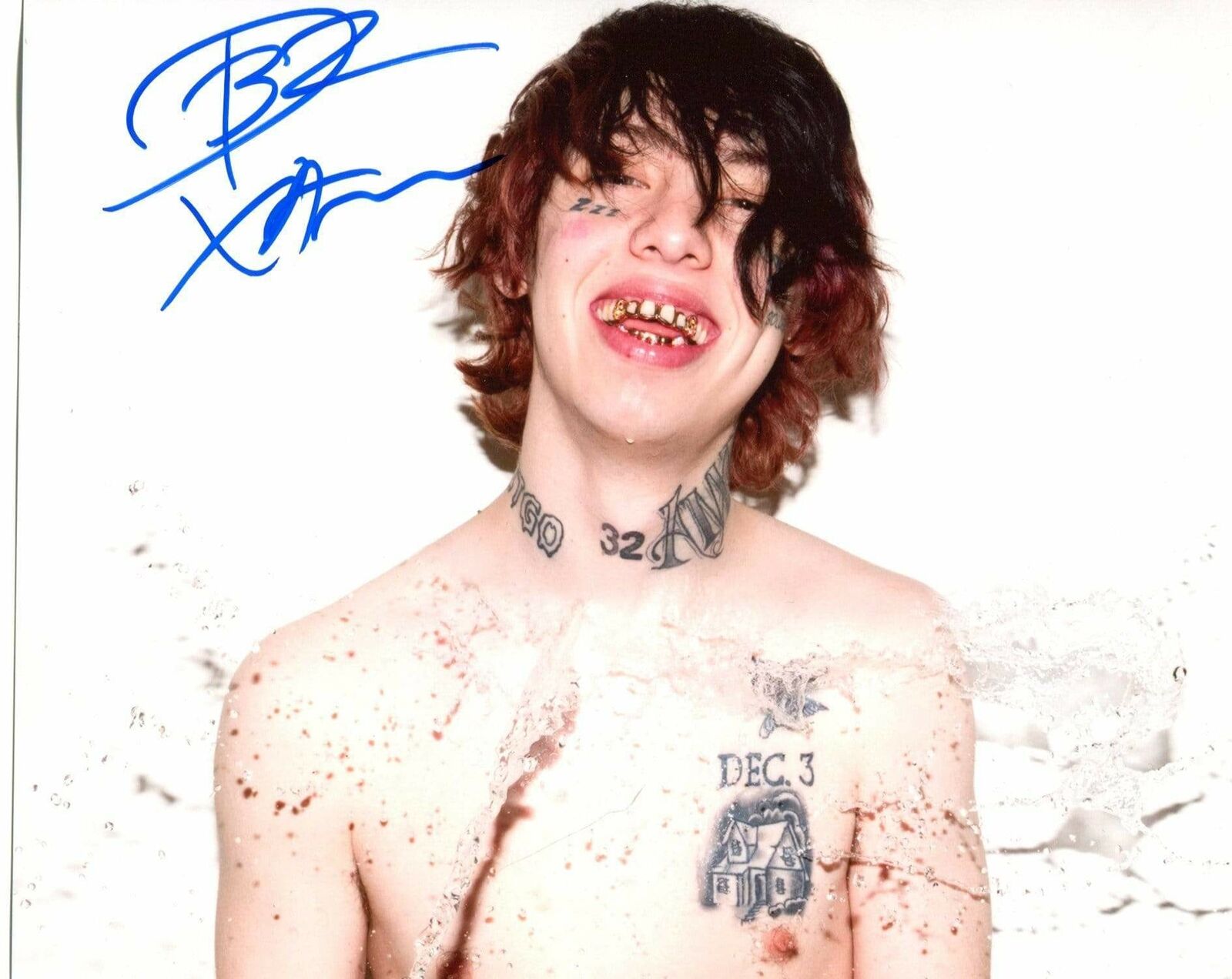 Lil Xan RAP autograph, In-Person signed Photo Poster painting